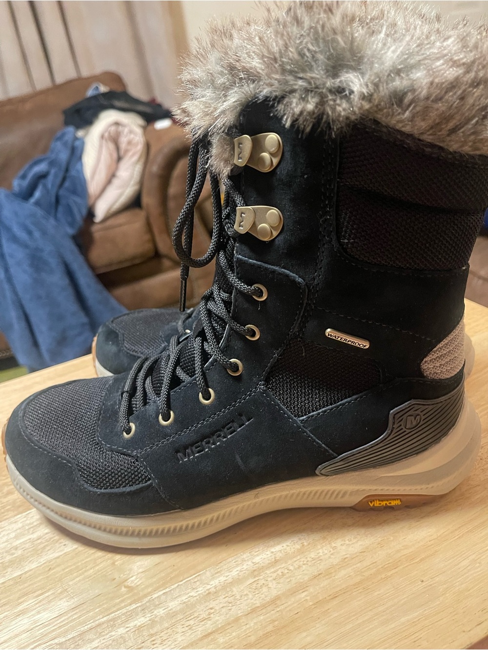 Merrell Womens Ontario Tall Polar Waterproof Boot Size 8.5 J035454